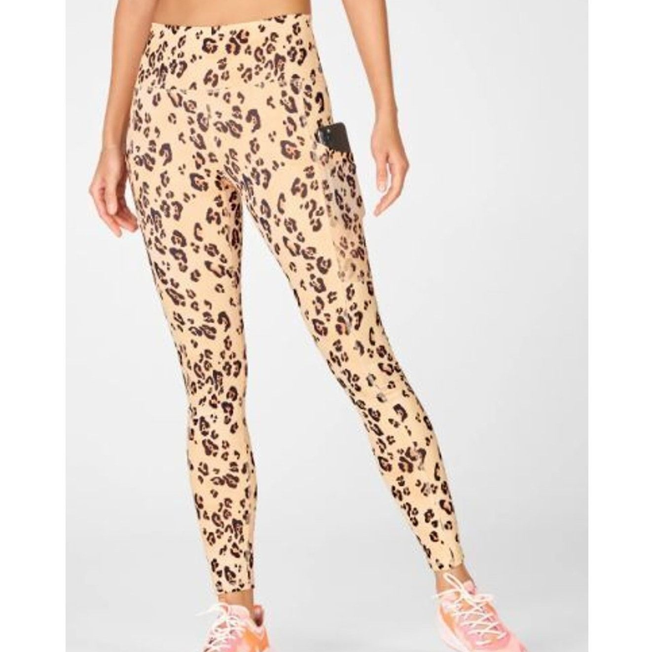Fabletics Fabletics On-The-Go Powerhold High Waist Leggings Leopard Size 25" / US 0 / IT 36 - 1 Thumbnail