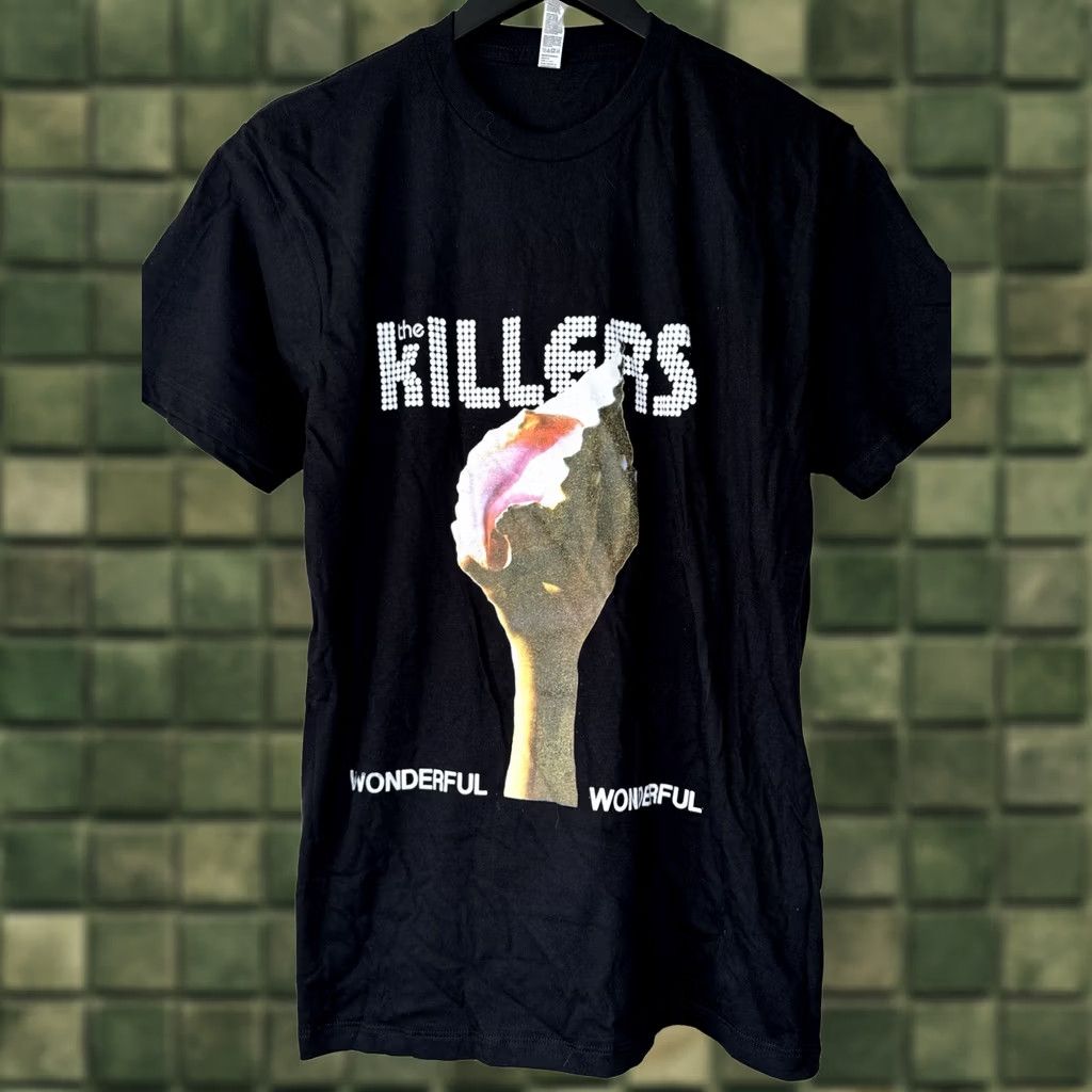 Vintage The Killers Wonderful Wonderful Tour Band T Shirt Black M Size US M / EU 48-50 / 2 - 1 Thumbnail