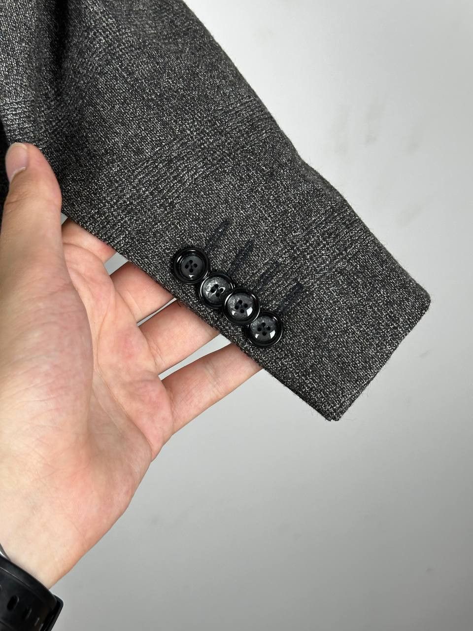Tagliatore Tagliatore Virgin Wool Grey Checkered Blazer Made In Italy Size 52R - 11 Thumbnail