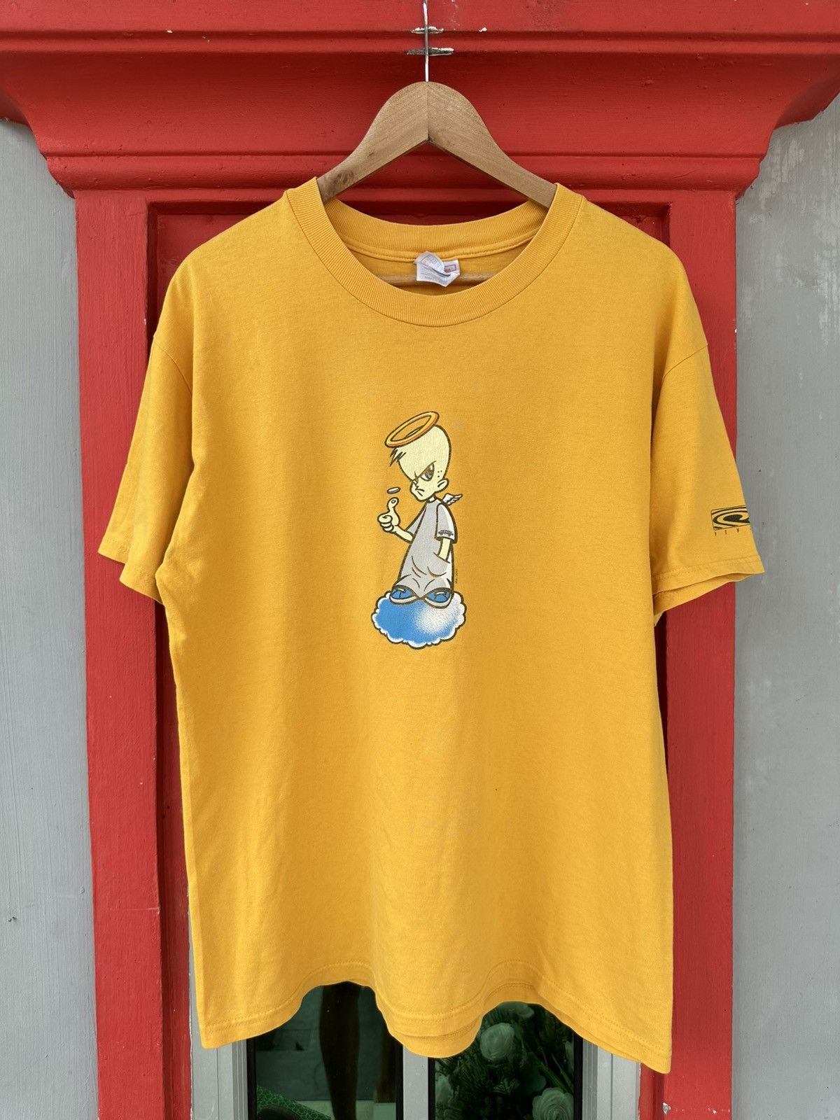 Powell Peralta Vintage 1999 Powell Peralta Angel Boy Skateboarding Tee Size US L / EU 52-54 / 3 - 1 Thumbnail