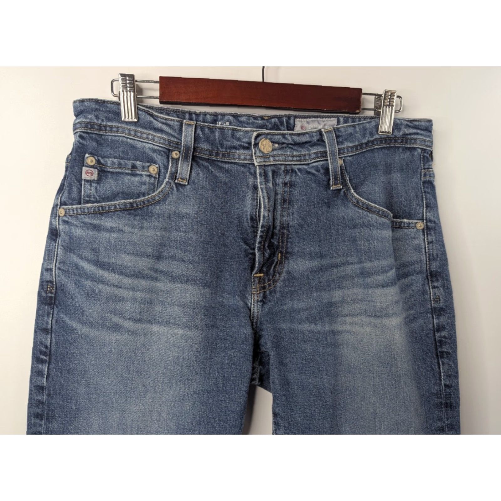 Vintage AG Adriano Goldschmied Jeans Mens 32x33 The Tellis Modern Slim Denim 360 Stretch Size US 32 / EU 48 - 3 Thumbnail