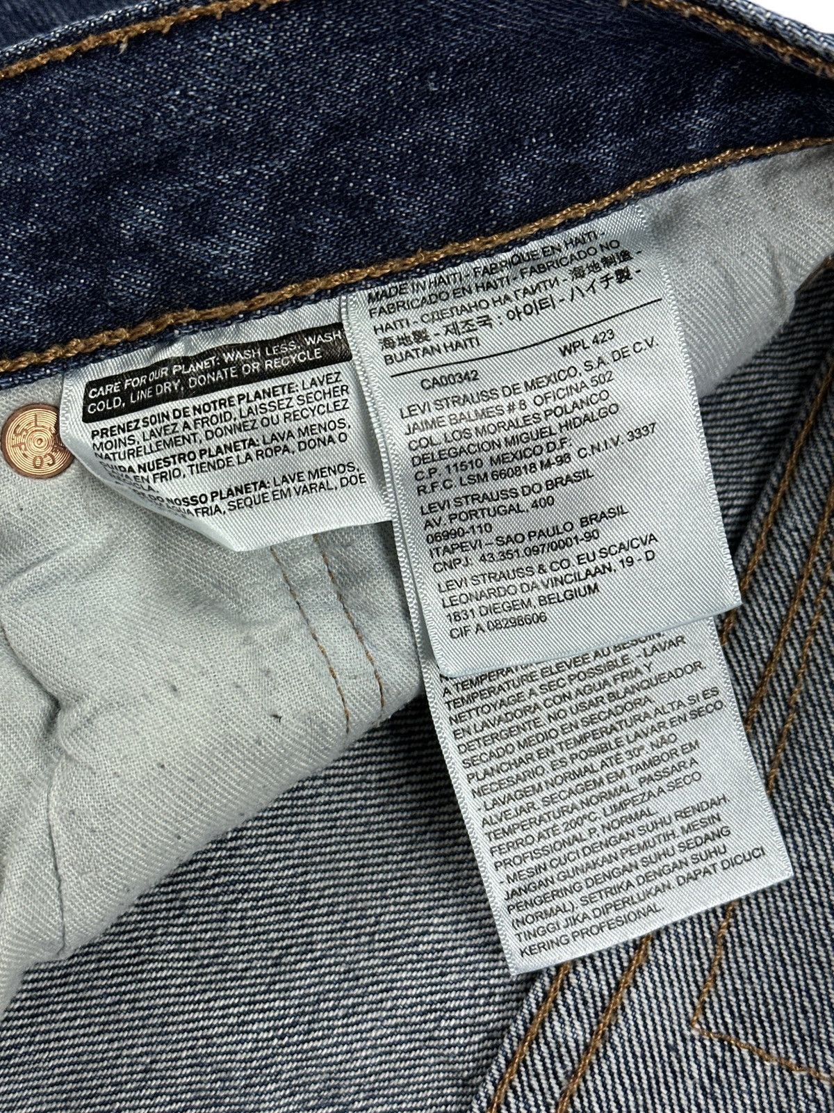 Levi's Levis 501 Jeans Blue Denim Pants Men’s Size W36 L32 Size US 36 / EU 52 - 10 Thumbnail