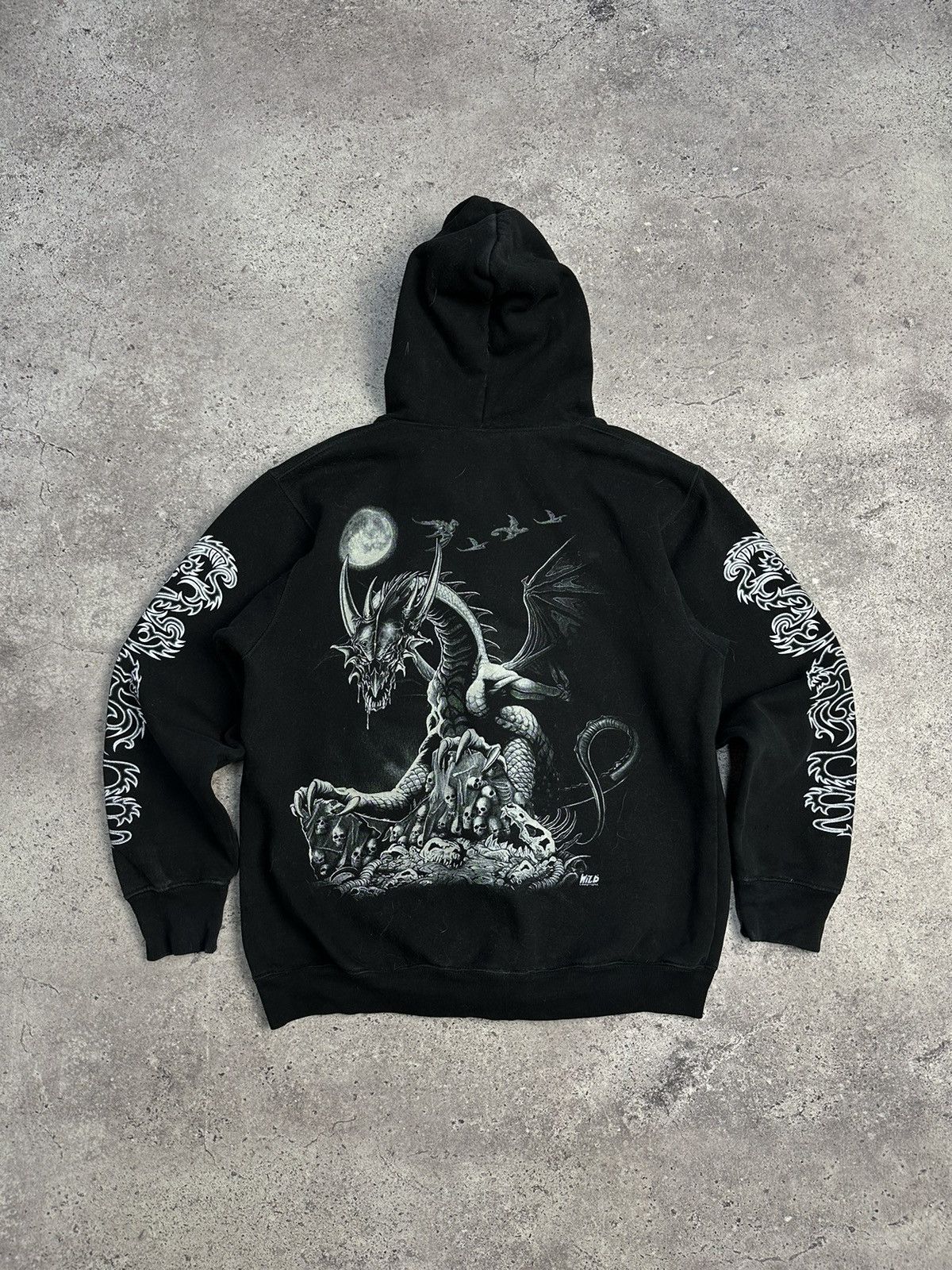 Ed Hardy Vintage Wild Distressed Hoodie Y2K Ed Hardy Style Punk Size US S / EU 44-46 / 1 - 6 Thumbnail