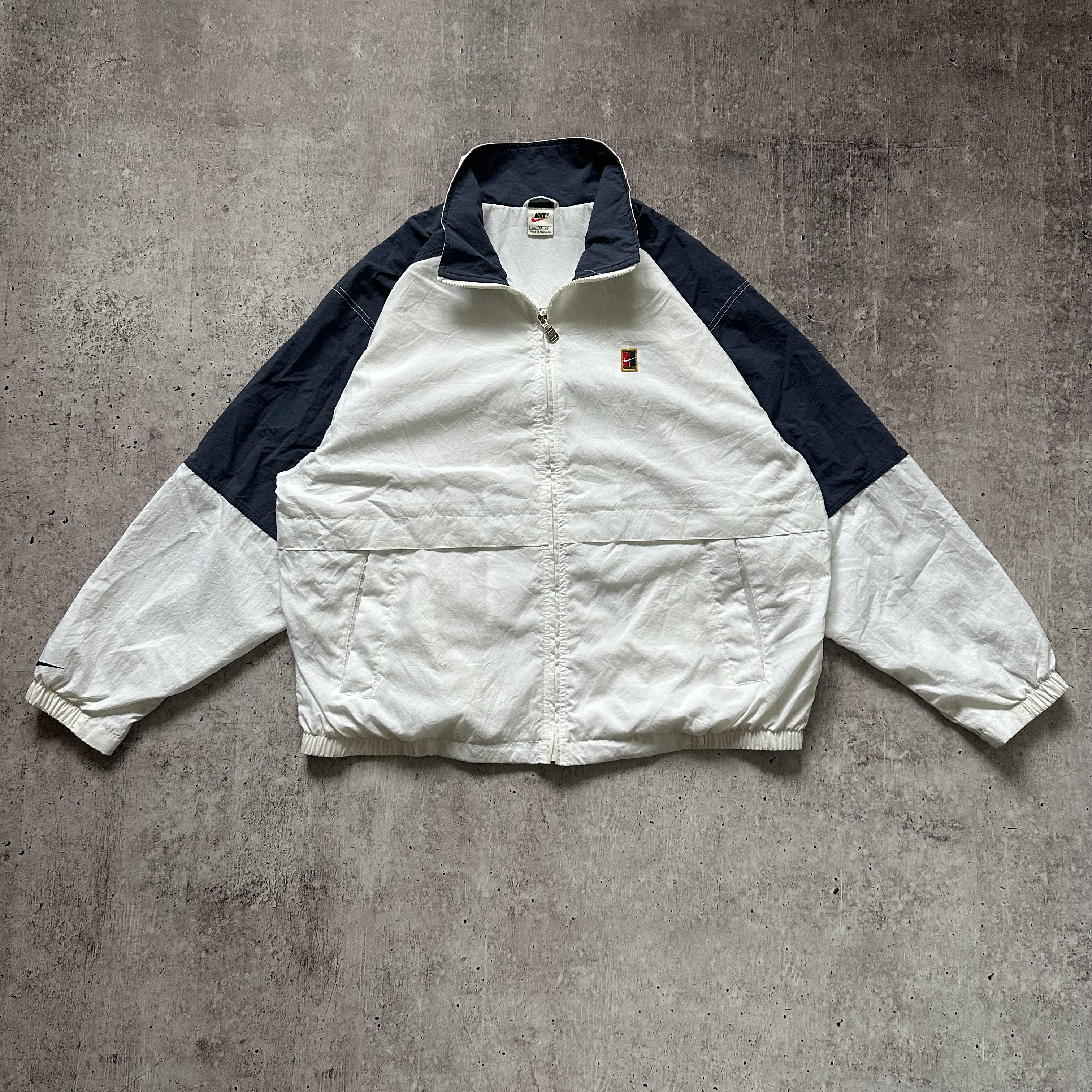 Nike Nike Court 90s Vintage Nylon Light Track Swoosh Logo Jacket Size US XL / EU 56 / 4 - 8 Thumbnail
