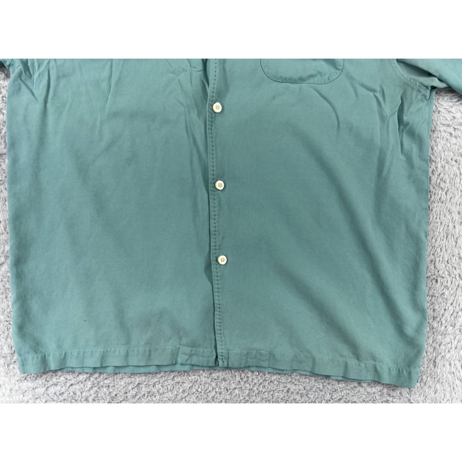 Tommy Bahama Tommy Bahama Shirt Mens Large Green Silk Blend Button Up Hawaiian Camp Vacation Size US L / EU 52-54 / 3 - 7 Thumbnail
