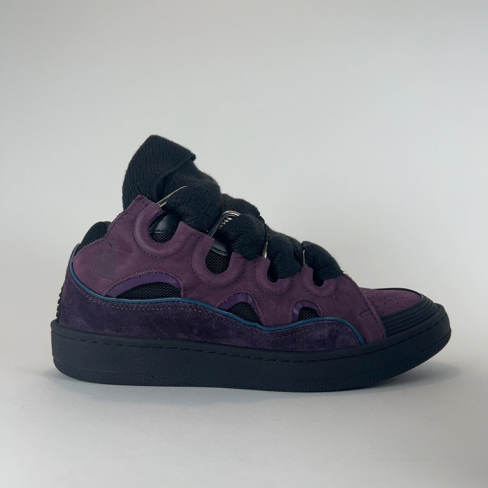 Lanvin Lanvin 'Curb' Suede Low-Top Sneakers Size US 7 / EU 40 - 1 Thumbnail