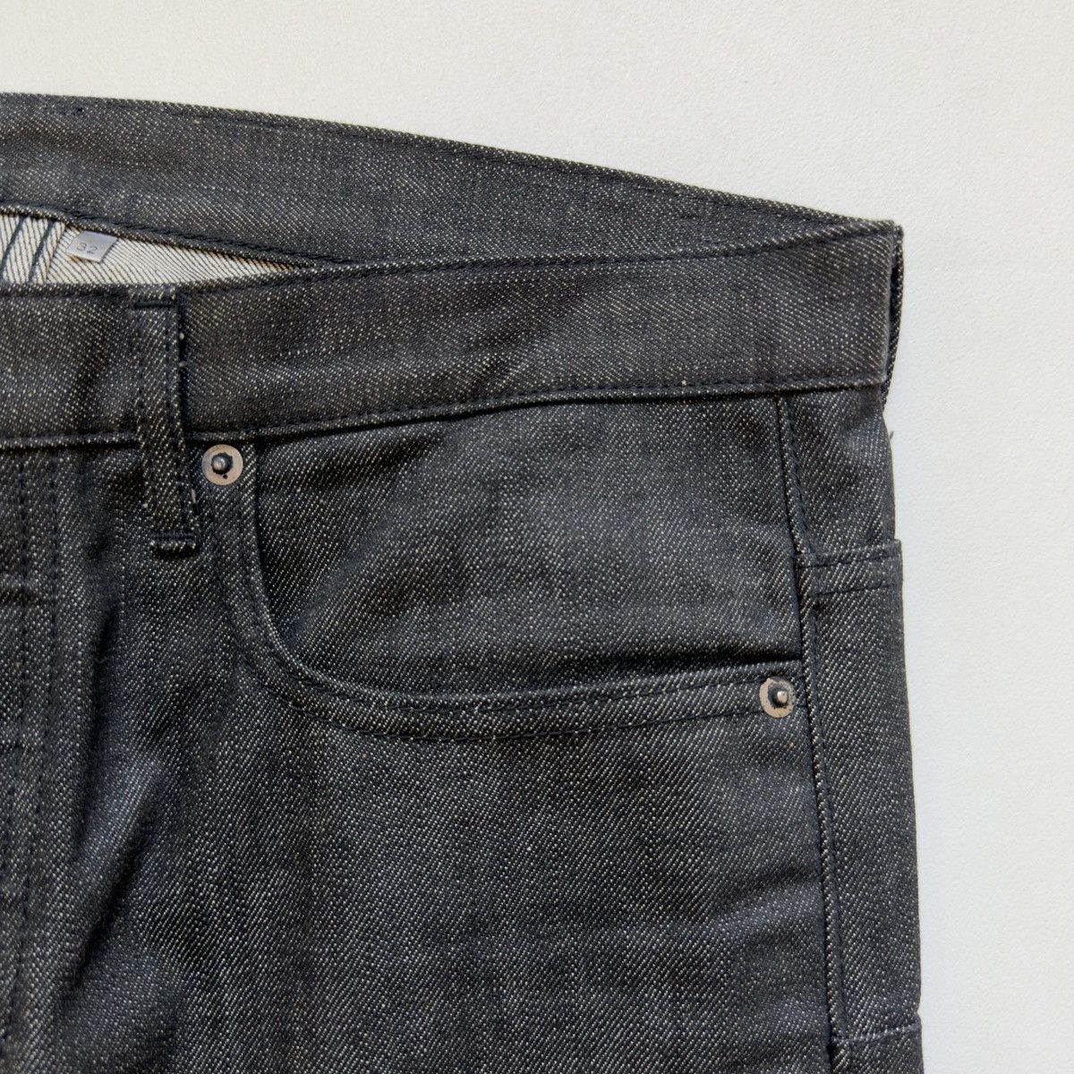 Dior 19cm MIJ Black Raw Denim Jeans Size US 32 / EU 48 - 8 Thumbnail
