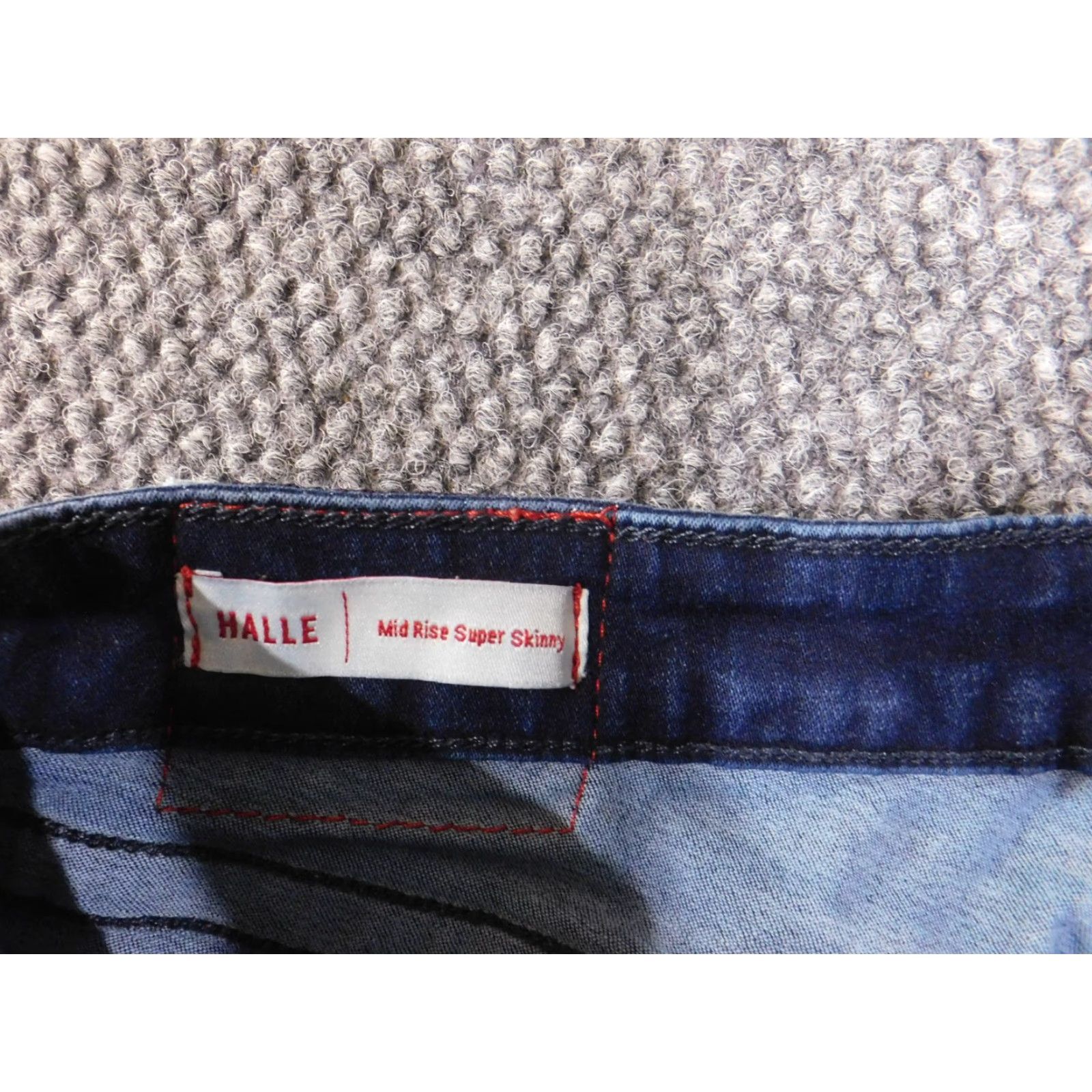 True Religion TRUE RELIGION Jeans Women 28 Halle Mid Rise Super Skinny Dark Denim Slim You Size 28" / US 6 / IT 42 - 4 Thumbnail