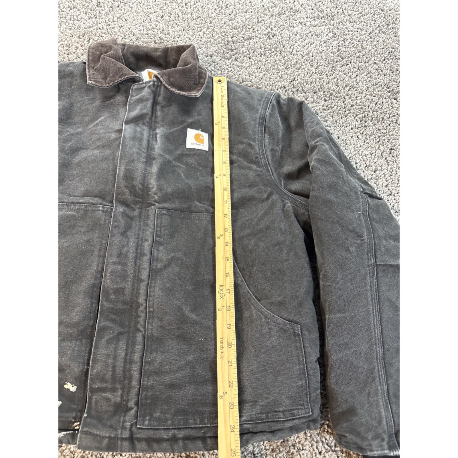 Carhartt VINTAGE Carhartt J02 BLK Artic Quilt Lined Canvas Corduroy Collar Work Jacket L Size US L / EU 52-54 / 3 - 2 Thumbnail