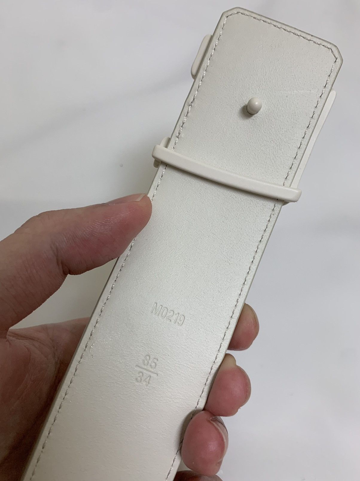 Louis Vuitton Louis Vuitton Virgil Abloh LV Shape Belt Monogram Prism Size 34 - 4 Thumbnail