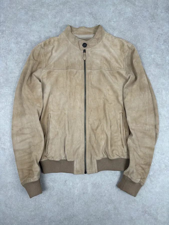 Prada AW2009 Prada Beige Suede Bomber Jacket Size US M / EU 48-50 / 2 - 1 Thumbnail