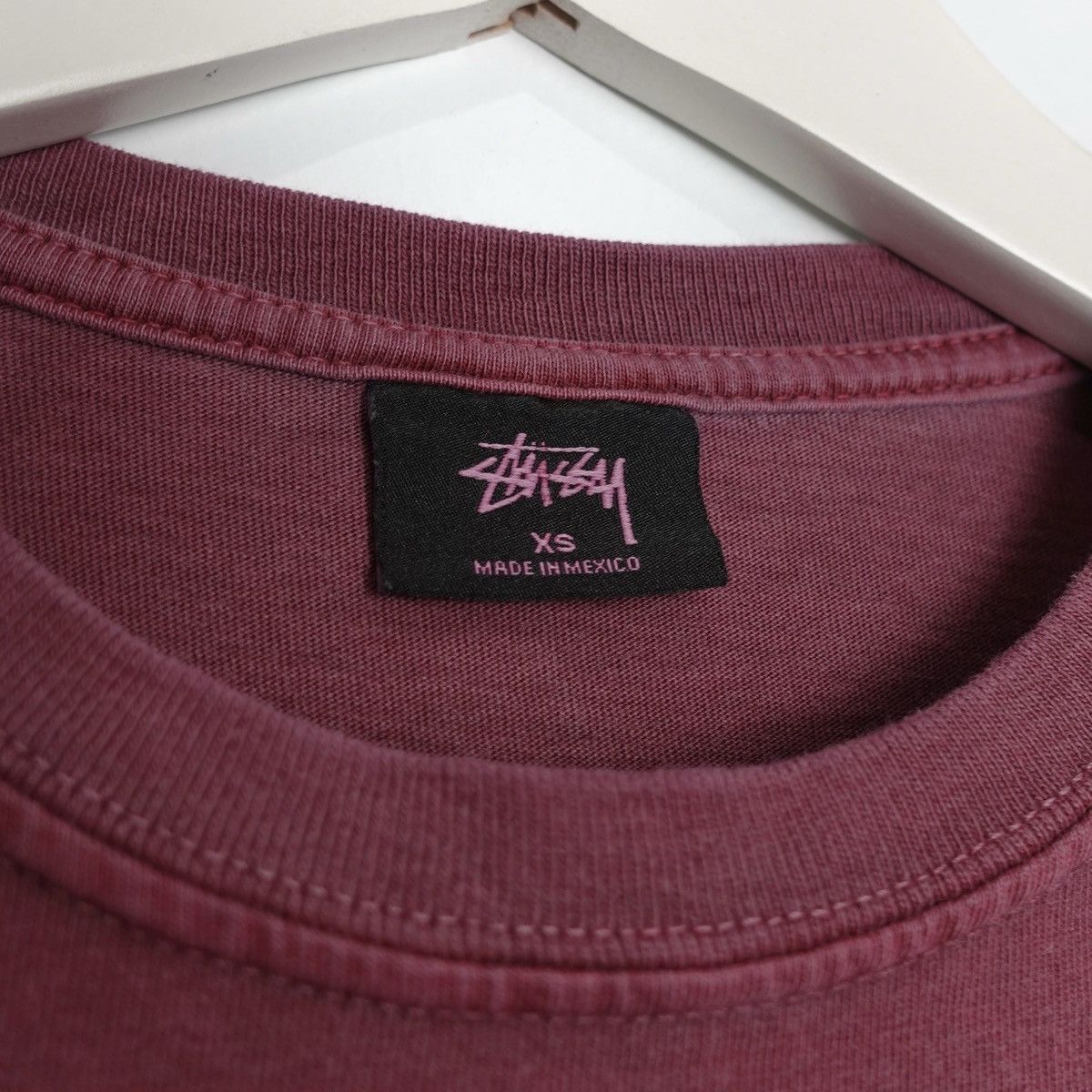 Stussy × Vintage Vintage Burgundy Stüssy "Increase the Peace" Tee Size US XS / EU 42 / 0 - 3 Thumbnail