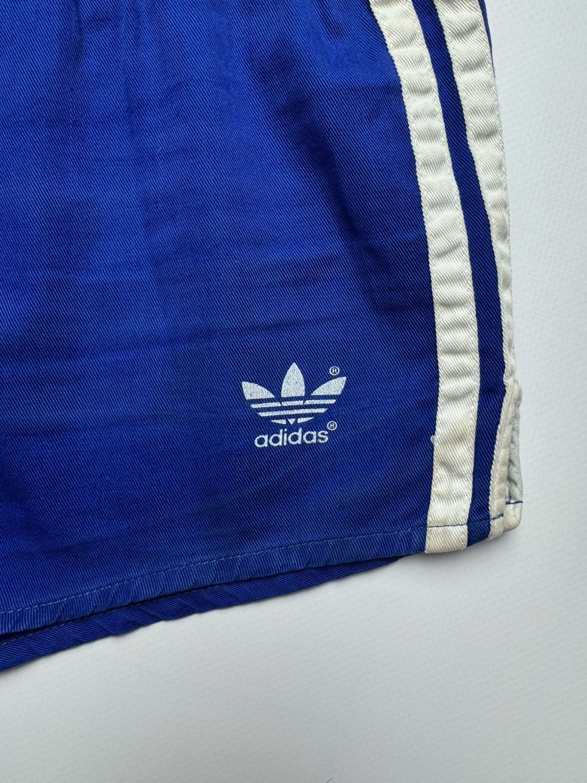 Adidas Vintage 80s Adidas Yugoslavia Cotton Sprinter Shorts — Blue Size US 33 - 2 Thumbnail
