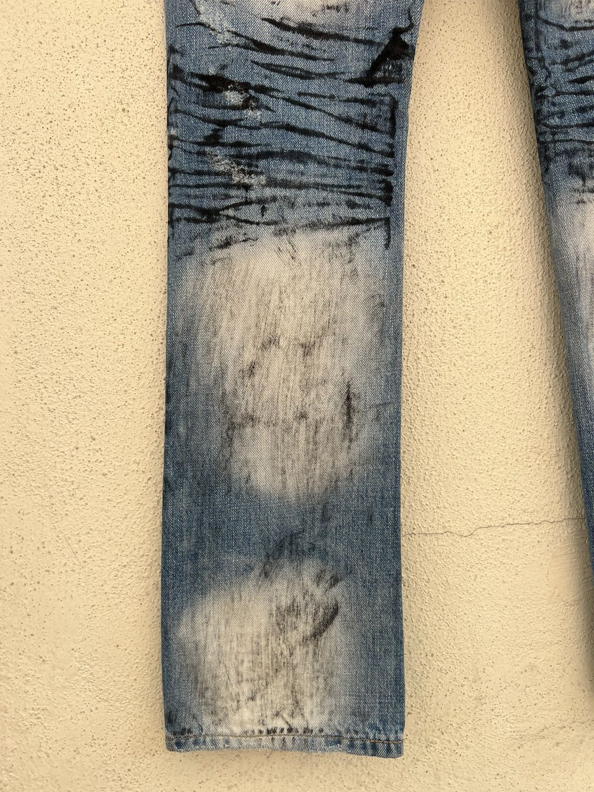 Vintage Vintage Benefit Japan Distressed Denim Painter Flare Jeans Size US 28 / EU 44 - 17 Thumbnail