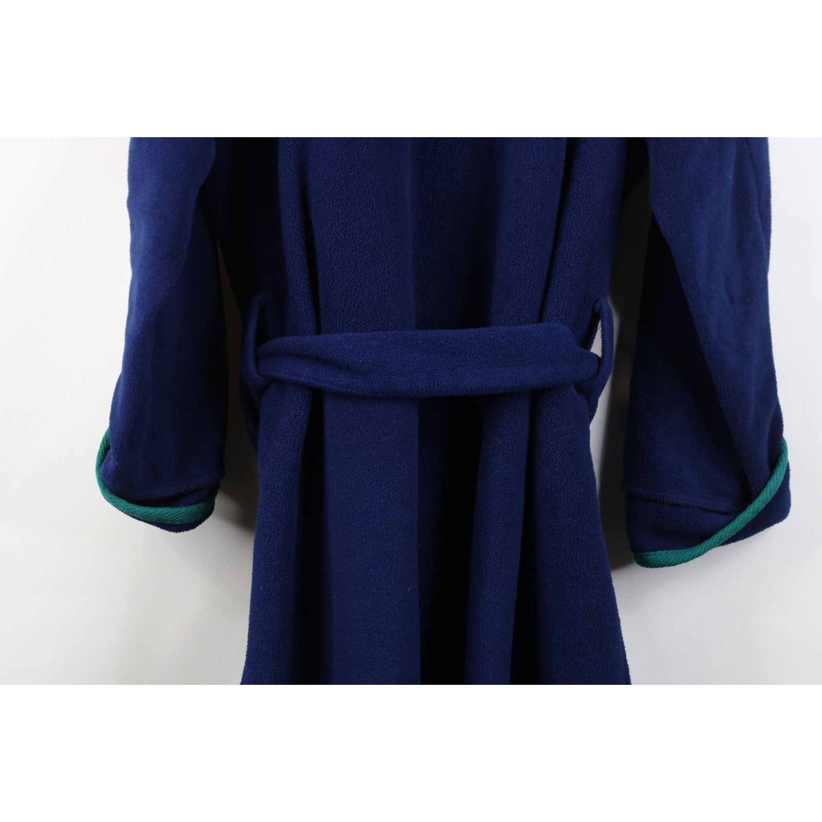 L.L. Bean Vintage 90s LL BeanPiped Trim Belted Fleece Bath Robe Size US M / EU 48-50 / 2 - 17 Thumbnail