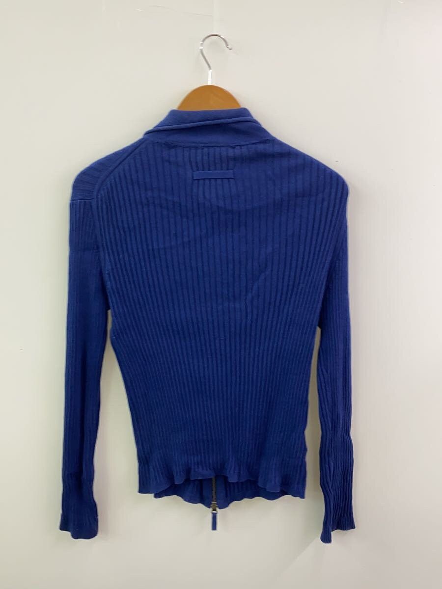 Jean Paul Gaultier Archive Ribbed Zip Up Silk Knit Sweater Size XL / US 12-14 / IT 48-50 - 2 Thumbnail