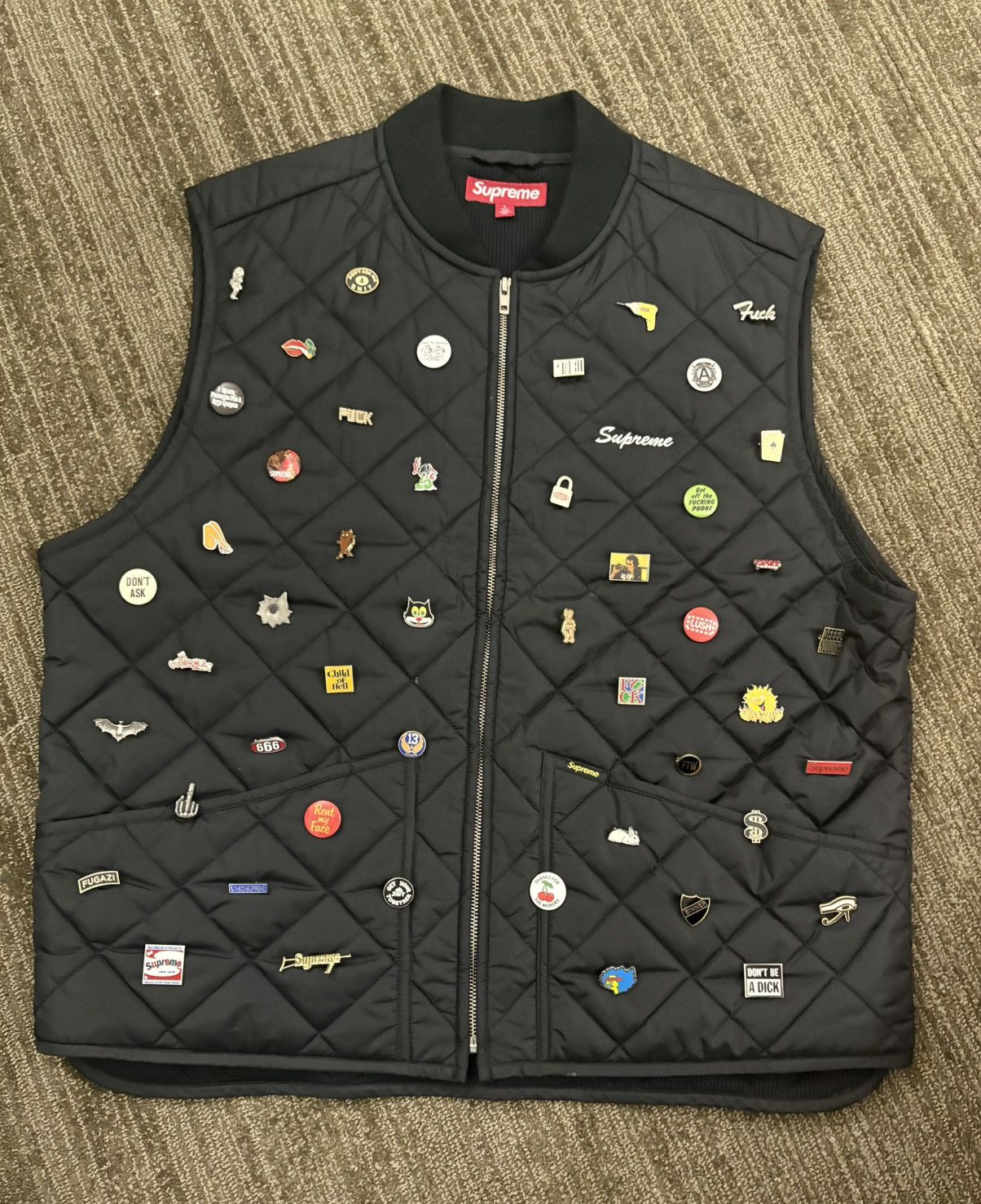 Supreme × Toy Machine Supreme x Toy Machine Leather Vest | Grailed