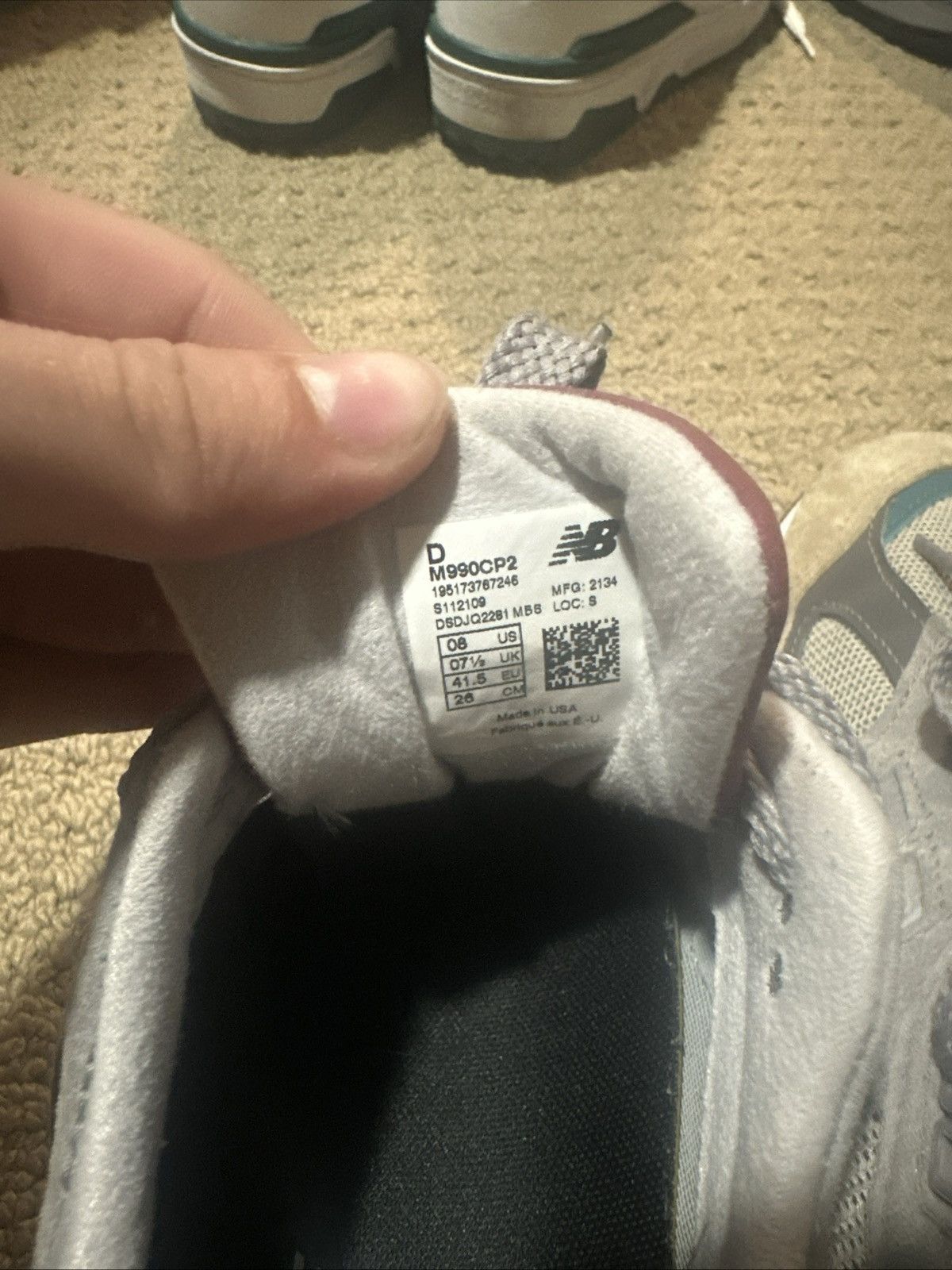 New Balance Size 8 - New Balance 990v2 Made in USA Grey Multi Size US 8 / EU 41 - 7 Thumbnail