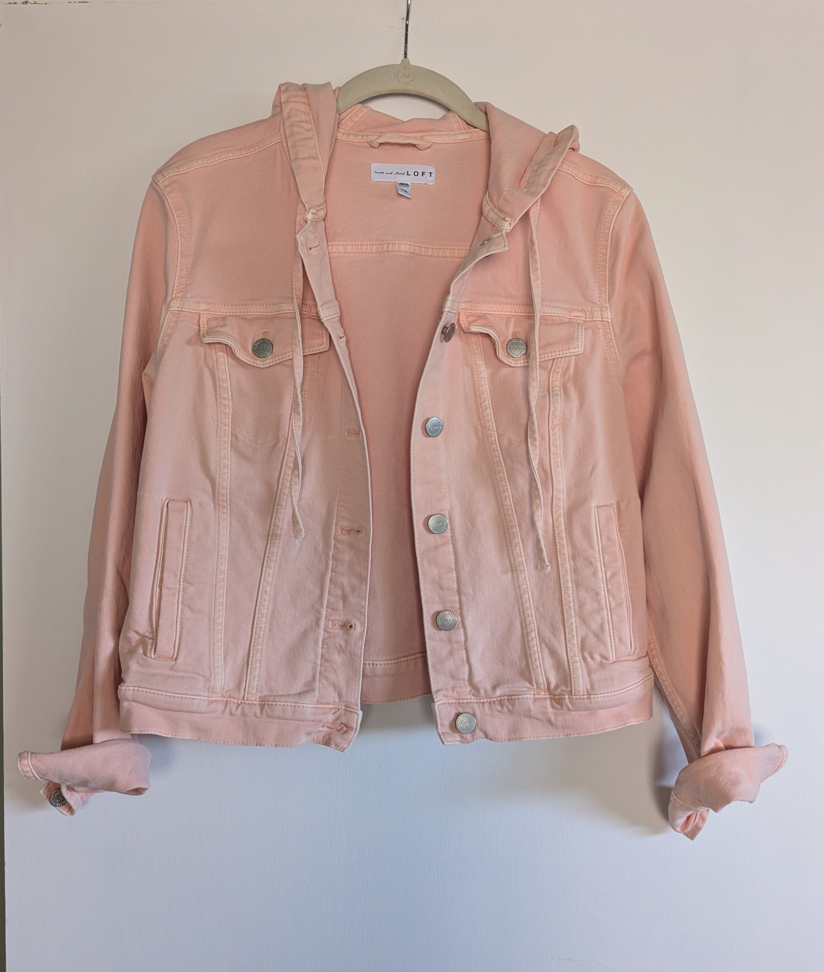Loft Loft hooded jacket NWOT Size XS Peach pink Size XS / US 0-2 / IT 36-38 - 1 Thumbnail