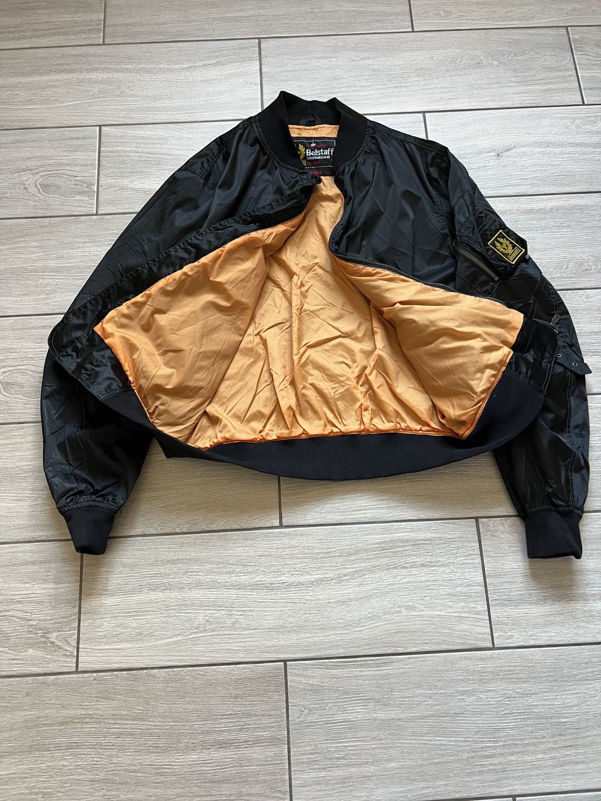 Other BELSTAFF VINTAGE 90s OLD SCHOOL BOMBER MOTO JACKET Size US XL / EU 56 / 4 - 5 Thumbnail