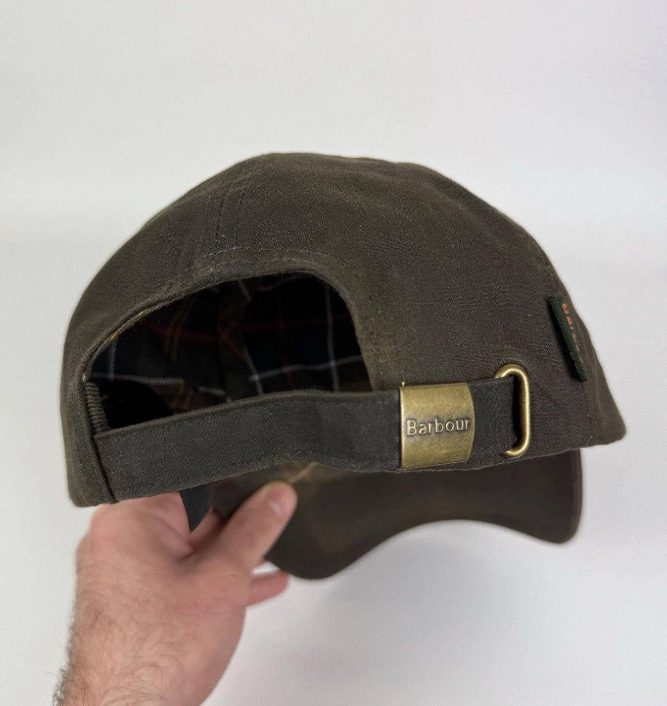 Barbour Barbour Waxed Cotton Baseball Cap Hat One Size Green Top Size ONE SIZE - 10 Thumbnail