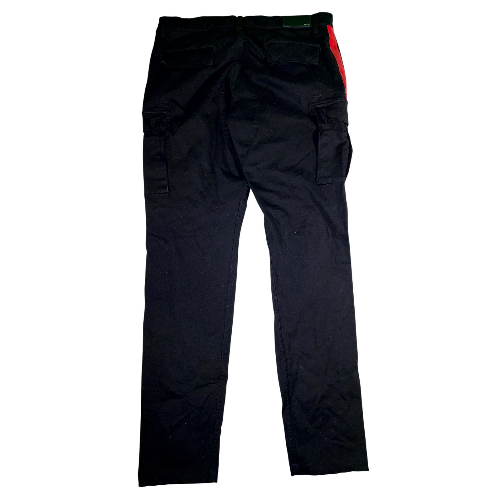 Amiri Amiri Stripe Cargo Black & Red Pants Size US 38 / EU 54 - 2 Thumbnail