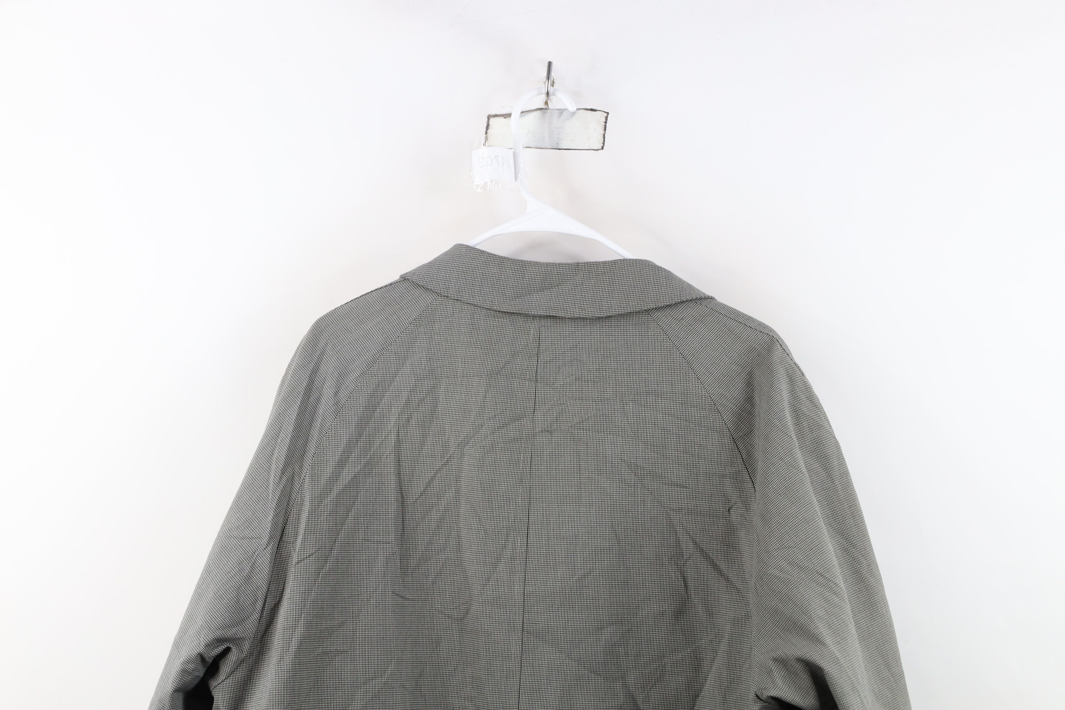 Vintage Vintage 60s Streetwear Houndstooth Rain Coat Jacket USA Size US XXL / EU 58 / 5 - 14 Thumbnail