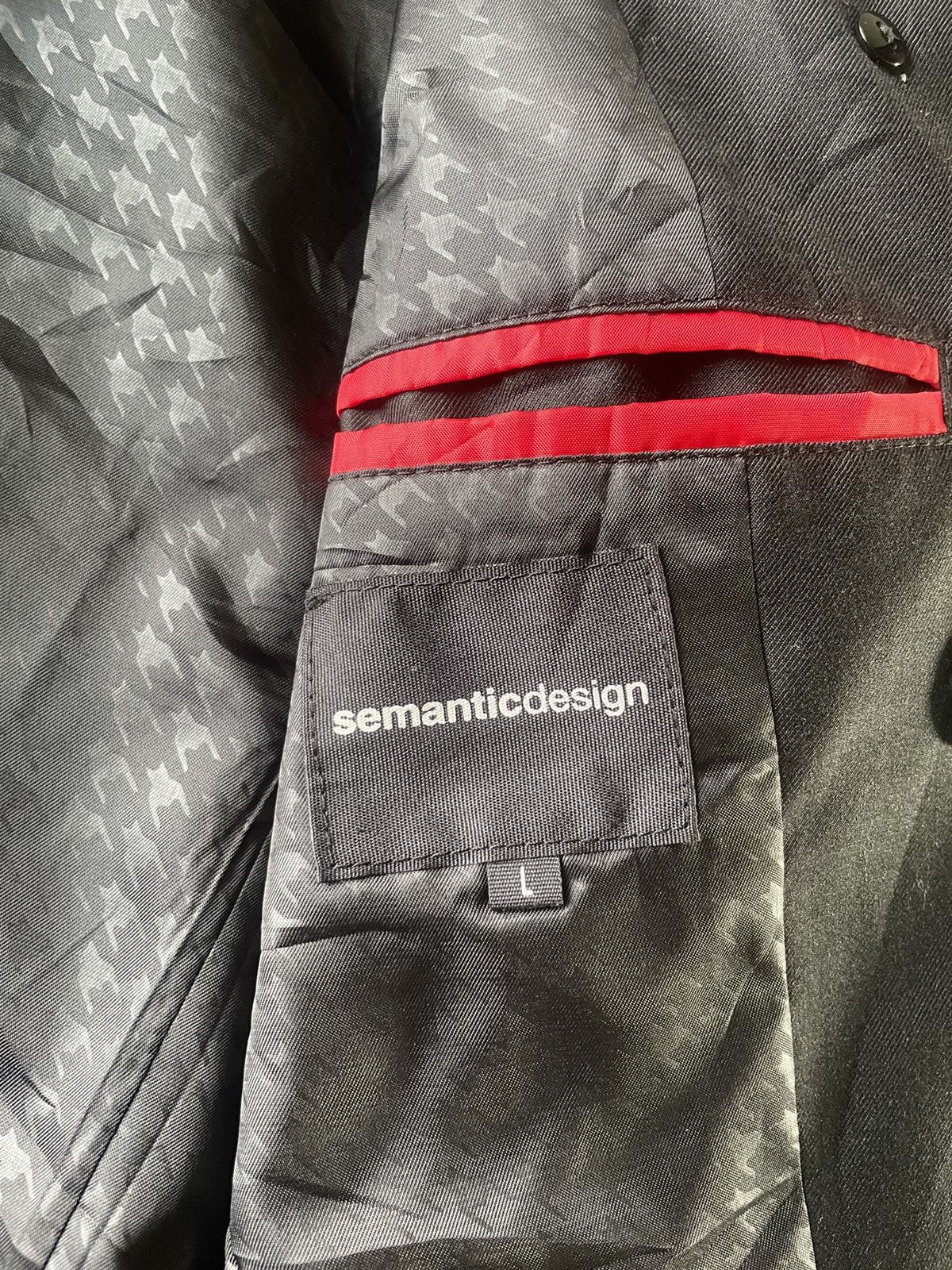 If Six Was Nine Semantic Design Punk Style Blazer Size US L / EU 52-54 / 3 - 7 Thumbnail