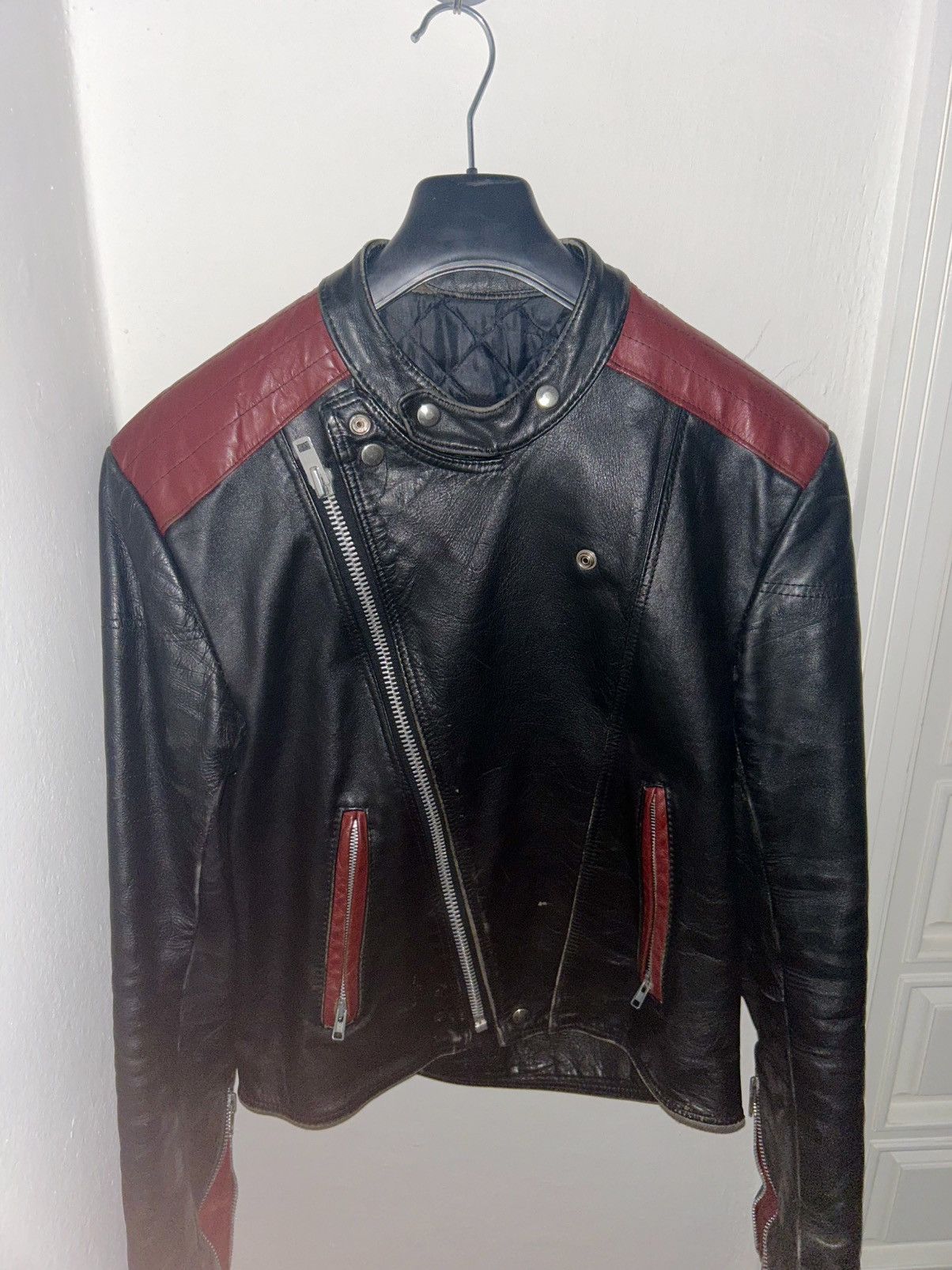 Other Vintage Leather Biker Jacket ENGLAND Size US S / EU 44-46 / 1 - 5 Thumbnail