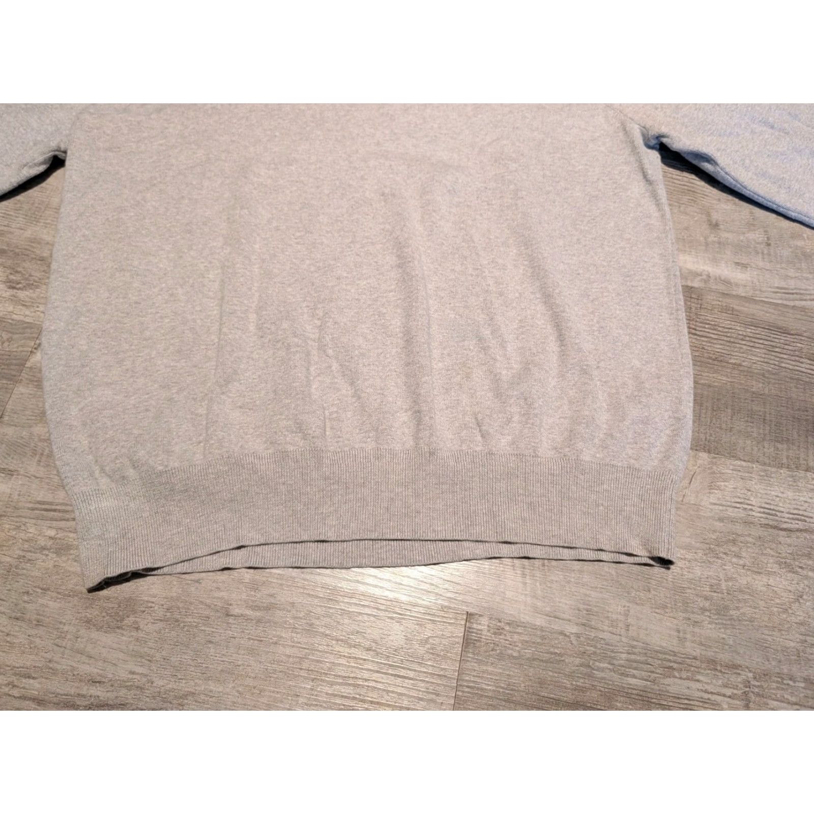 Polo Ralph Lauren POLO RALPH LAUREN XL Pima Cotton V-Neck Sweater Gray Heather Mens Size US XL / EU 56 / 4 - 5 Thumbnail