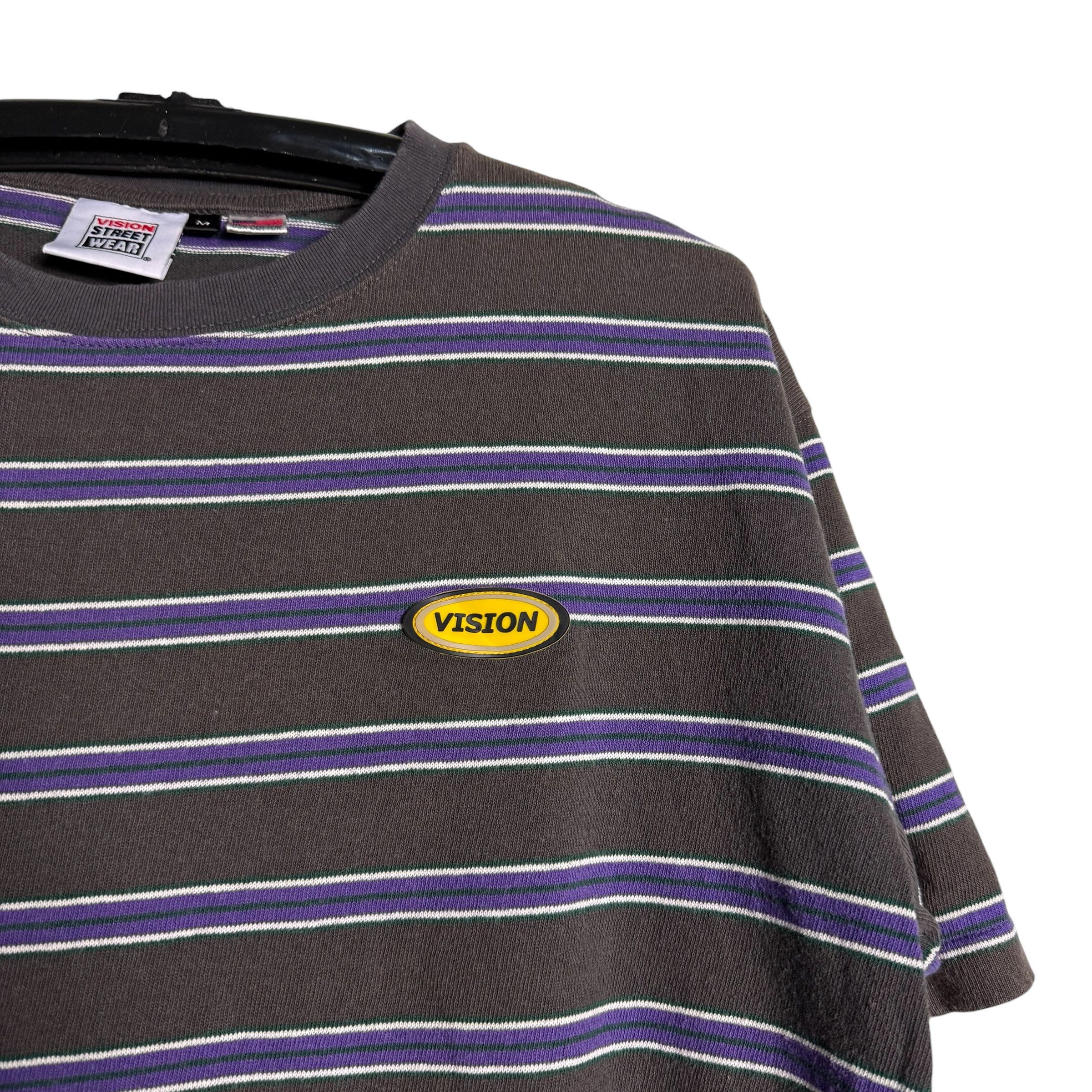 Vision Streetwear 🔥RARE🔥Vision Streetwear Stripes Oversized T-shirt Size US M / EU 48-50 / 2 - 2 Thumbnail