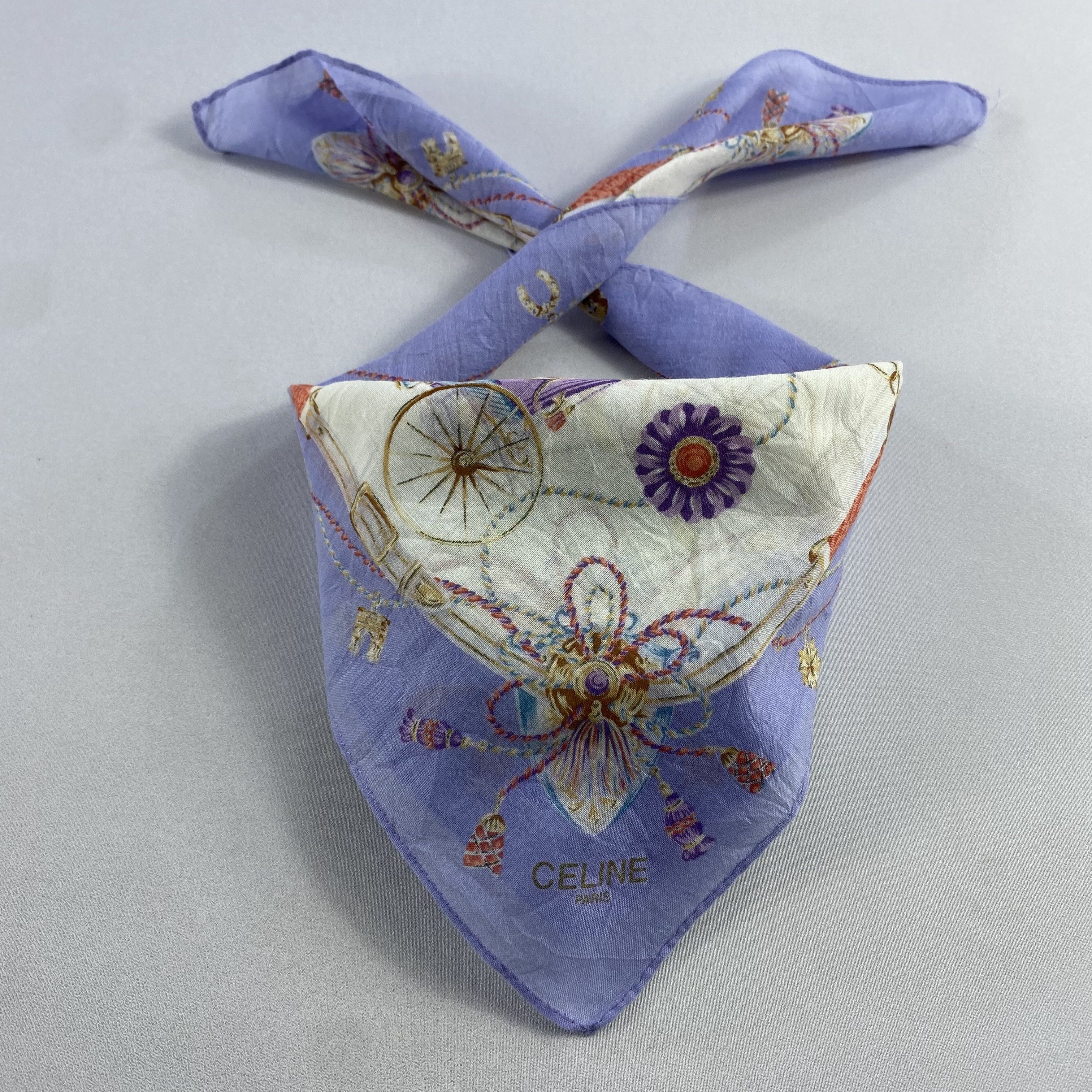 Celine × Vintage Celine Bandana/ Handkerchief / Neckerchief Size ONE SIZE - 1 Thumbnail