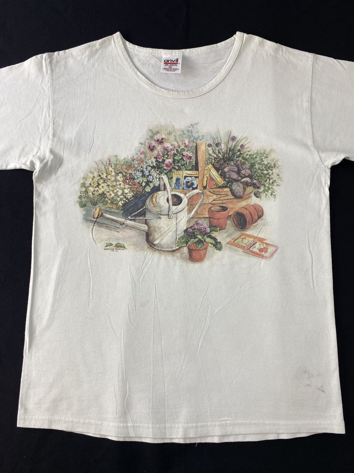 Impulse 90s Cols, OH Impulse Wear Wild Flower Floral Graphic Tee Size M / US 6-8 / IT 42-44 - 3 Thumbnail