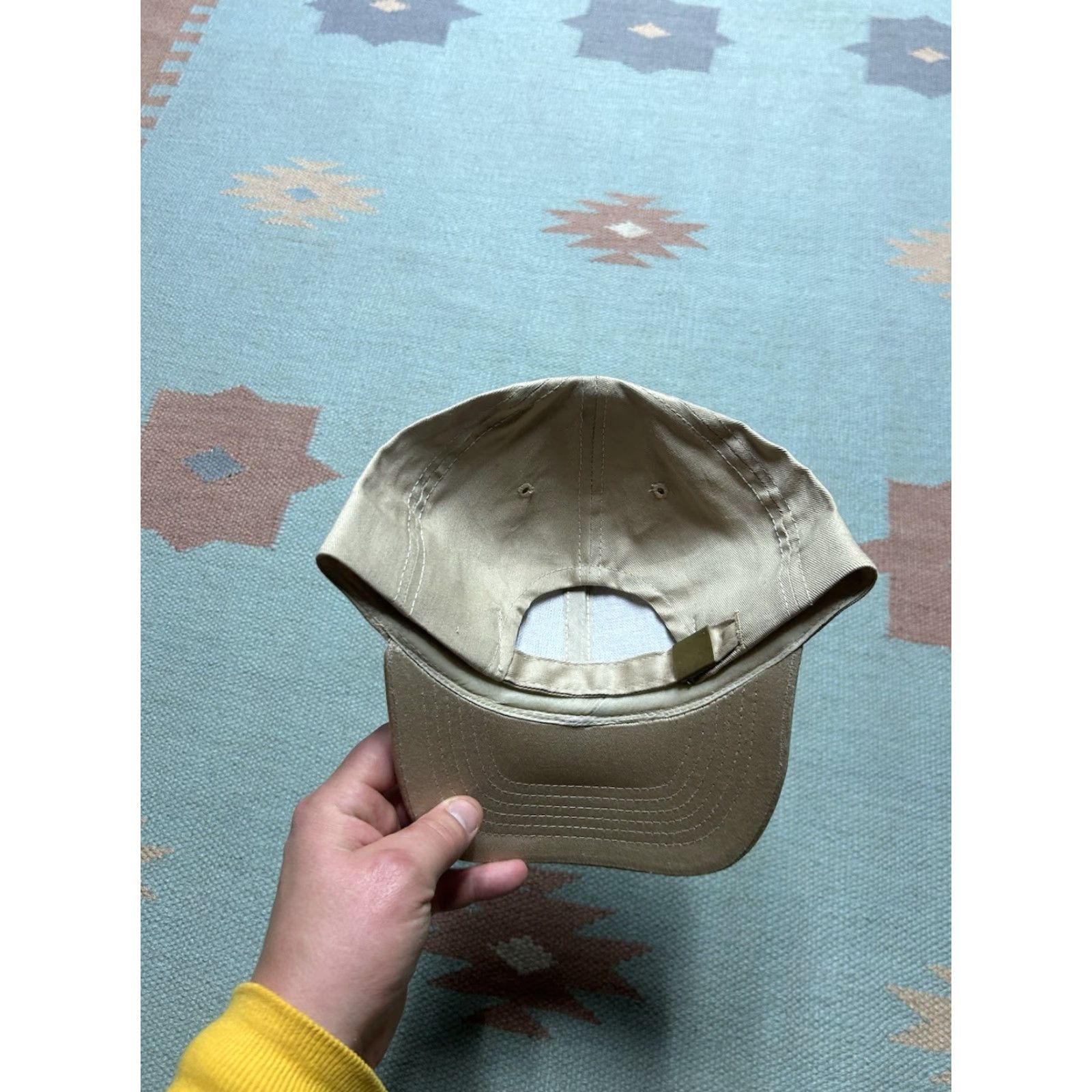 Vintage VINTAGE strapback hat cap Alaska totem kachina beige tan adjustable adult Mens Beige Alaska totem kachina strapback hat cap adjustable Mens Size ONE SIZE - 4 Thumbnail