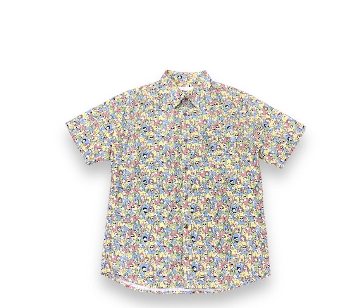 Japanese Brand Power To The People Fullprint Hippies Design Button Shirt Size US M / EU 48-50 / 2 - 1 Thumbnail