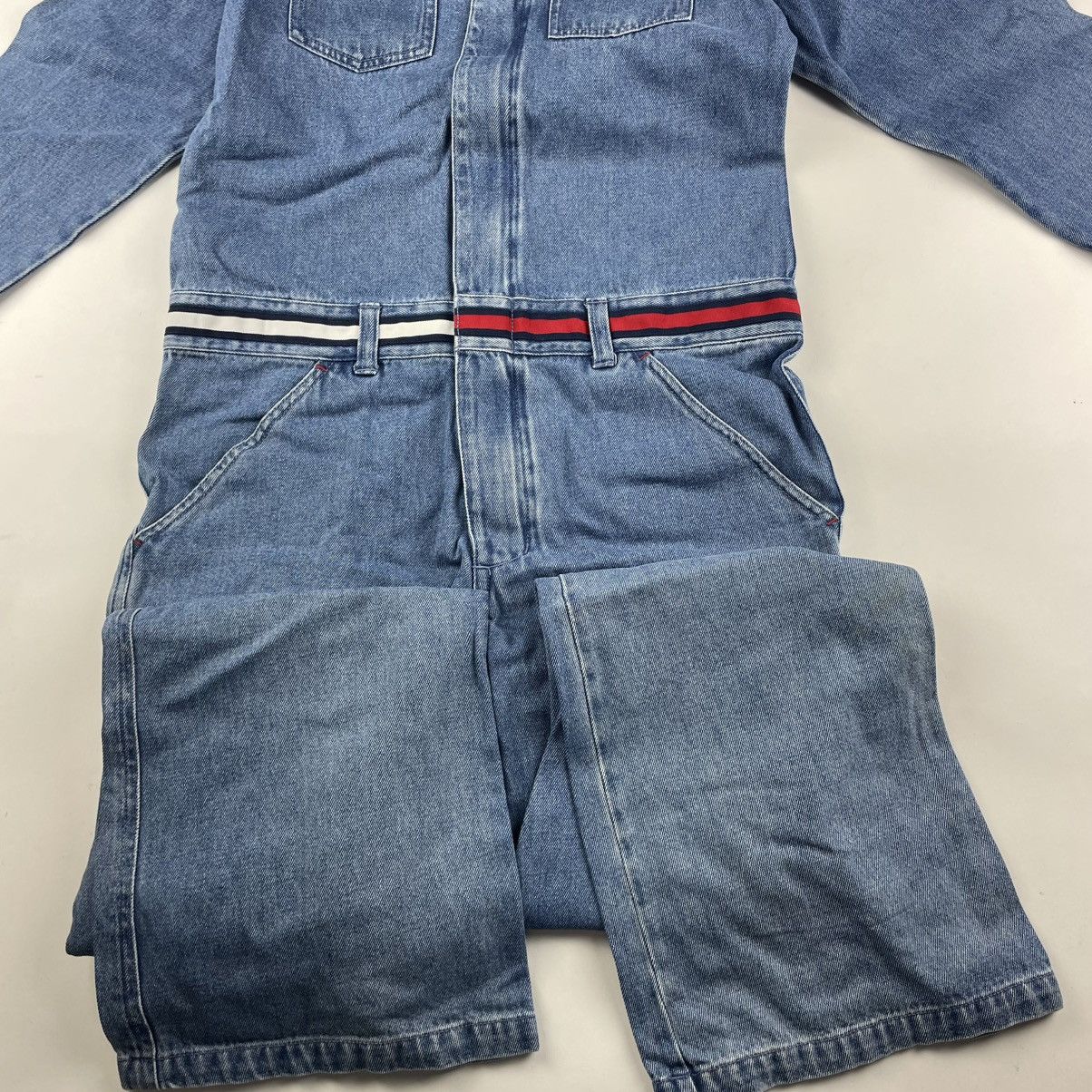 Tommy Hilfiger × Tommy Jeans × Vintage VTG Y2K TOMMY JEANS Hilfiger M Denim Jumpsuit Coverall slim Size M / US 6-8 / IT 42-44 - 3 Thumbnail