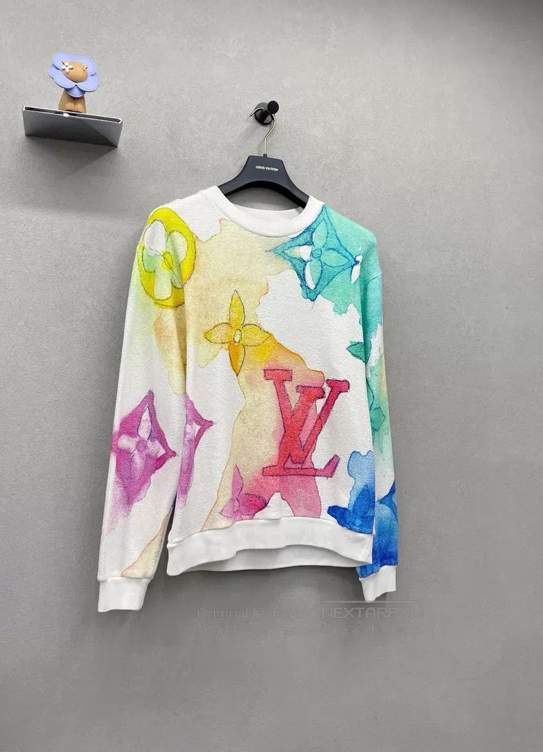 Louis Vuitton Louis Vuitton Ink printed sweatshirt Size US L / EU 52-54 / 3 - 3 Thumbnail