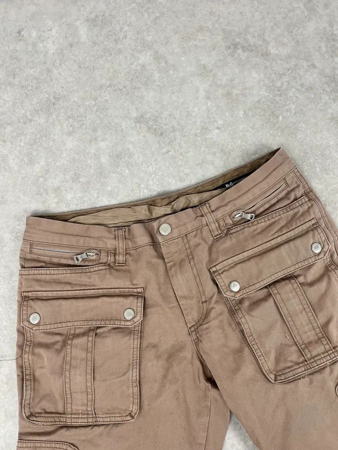 Dolce & Gabbana 2000s Dolce & Gabbana Beige Cargo Pants Size US 30 / EU 46 - 5 Thumbnail