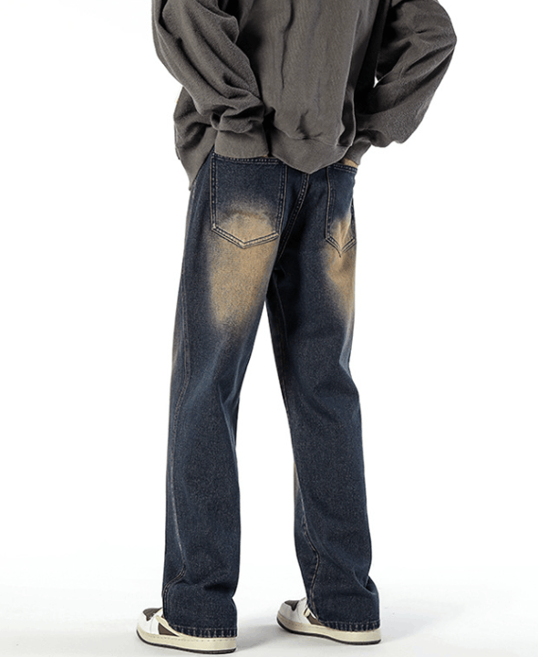 Japanese Brand × Jean Vintage Blue Distressed Washed Wide Leg Jeans Size US 32 / EU 48 - 5 Thumbnail