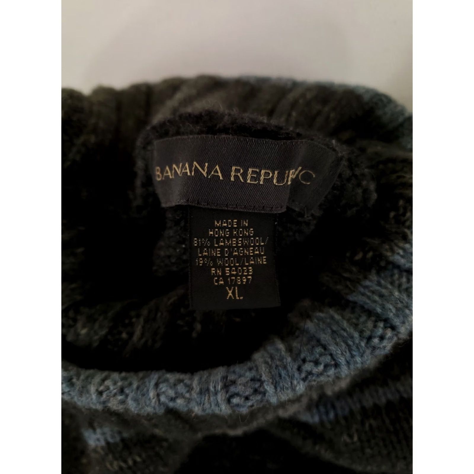 Banana Republic VINTAGE Banana Republic Sweater Mens XL Wool Turtleneck Green Striped 90s Pullover Size US XL / EU 56 / 4 - 2 Thumbnail