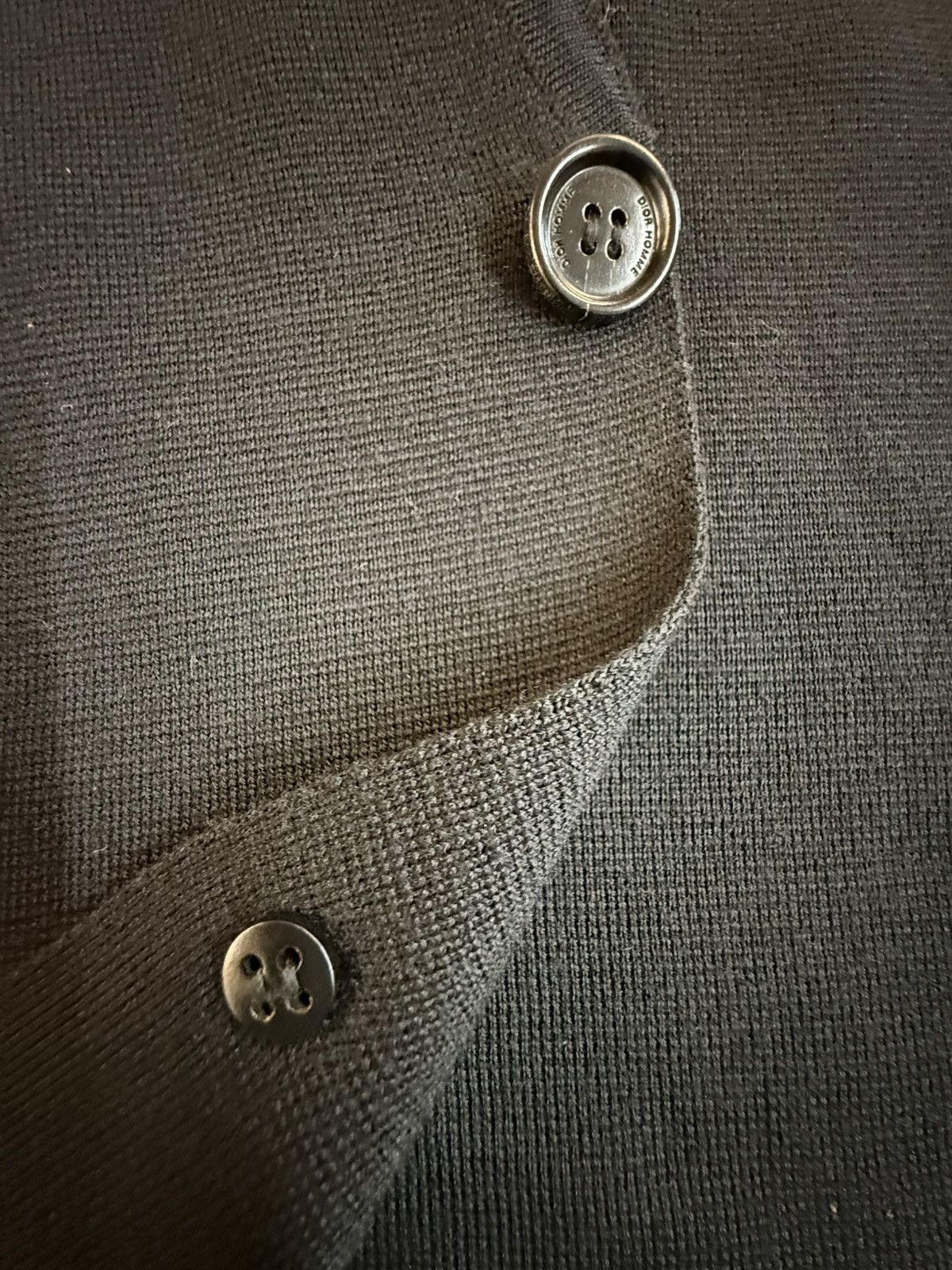 Dior Dior Homme Black Knit Cardigan Blazer — Hedi Era Minimalism Size US L / EU 52-54 / 3 - 14 Thumbnail