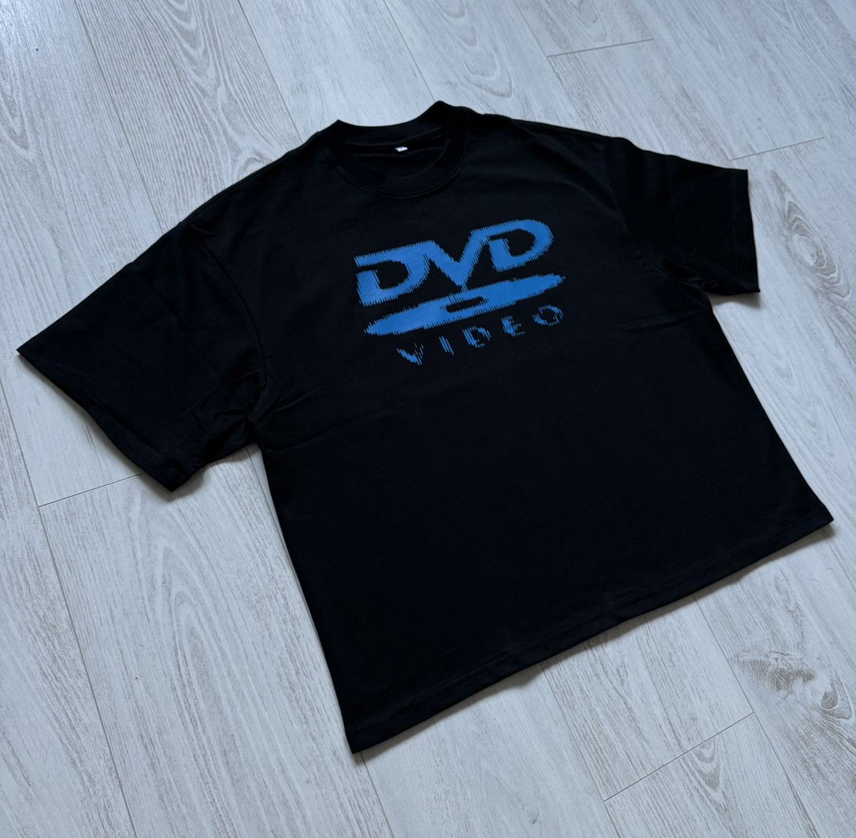 Other DVD Video Logo Boxy T-Shirt Custom Black Blue Print S Size US S / EU 44-46 / 1 - 3 Thumbnail