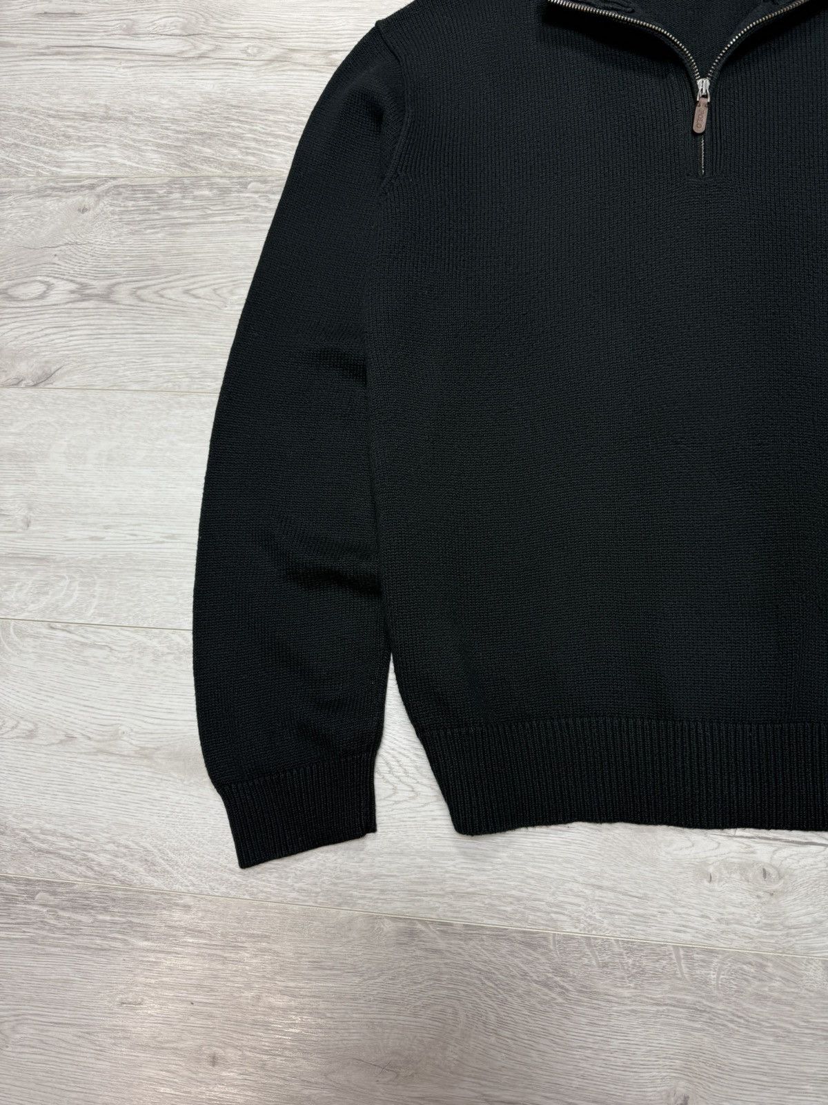 Polo Ralph Lauren Polo Ralph Lauren Black Half Zip Sweater Purple Pony Logo Size US XXL / EU 58 / 5 - 4 Thumbnail