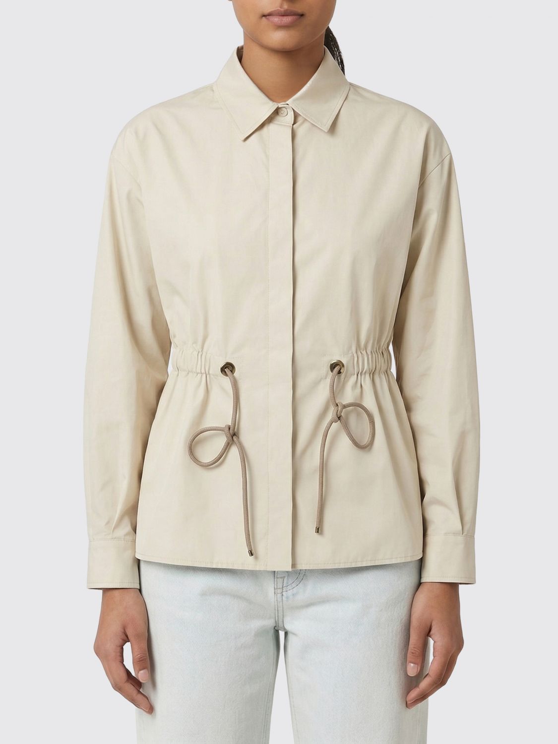 Max Mara Max Mara Shirt Woman Beige Size M / US 6-8 / IT 42-44 - 1 Thumbnail