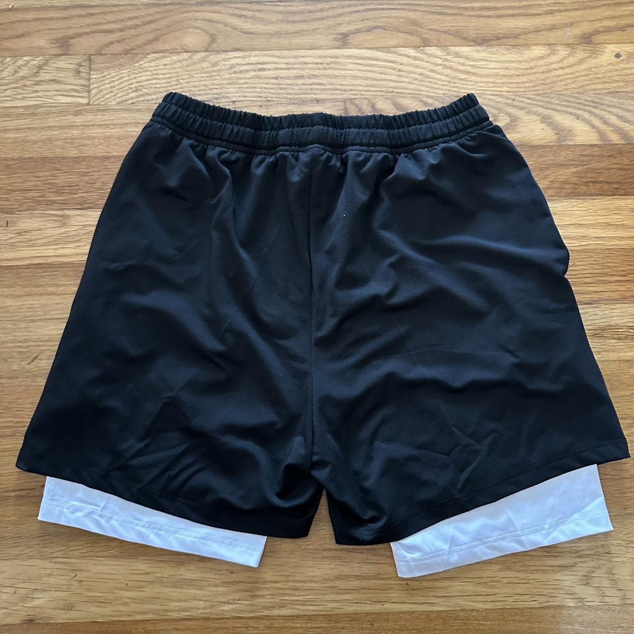 Other Black Flame Graphic Gym Shorts Size US 30 / EU 46 - 2 Thumbnail