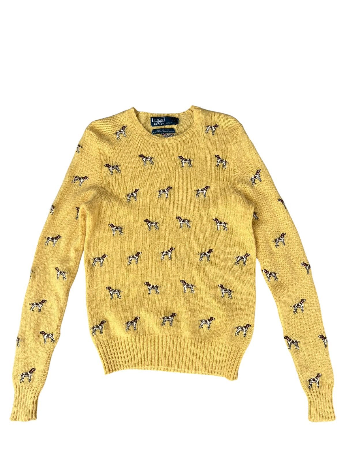 Polo Ralph Lauren VTG 90s P Ralph Lauren Dog Embroidery Wool Knitwear Sweater Size US S / EU 44-46 / 1 - 1 Thumbnail