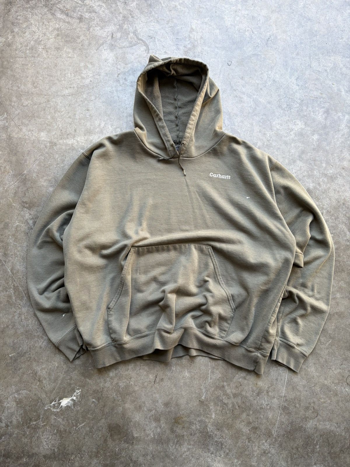Carhartt Vintage 1990’s Carhartt Boxy Faded Brown/Green Hoodie Size US XL / EU 56 / 4 - 1 Thumbnail