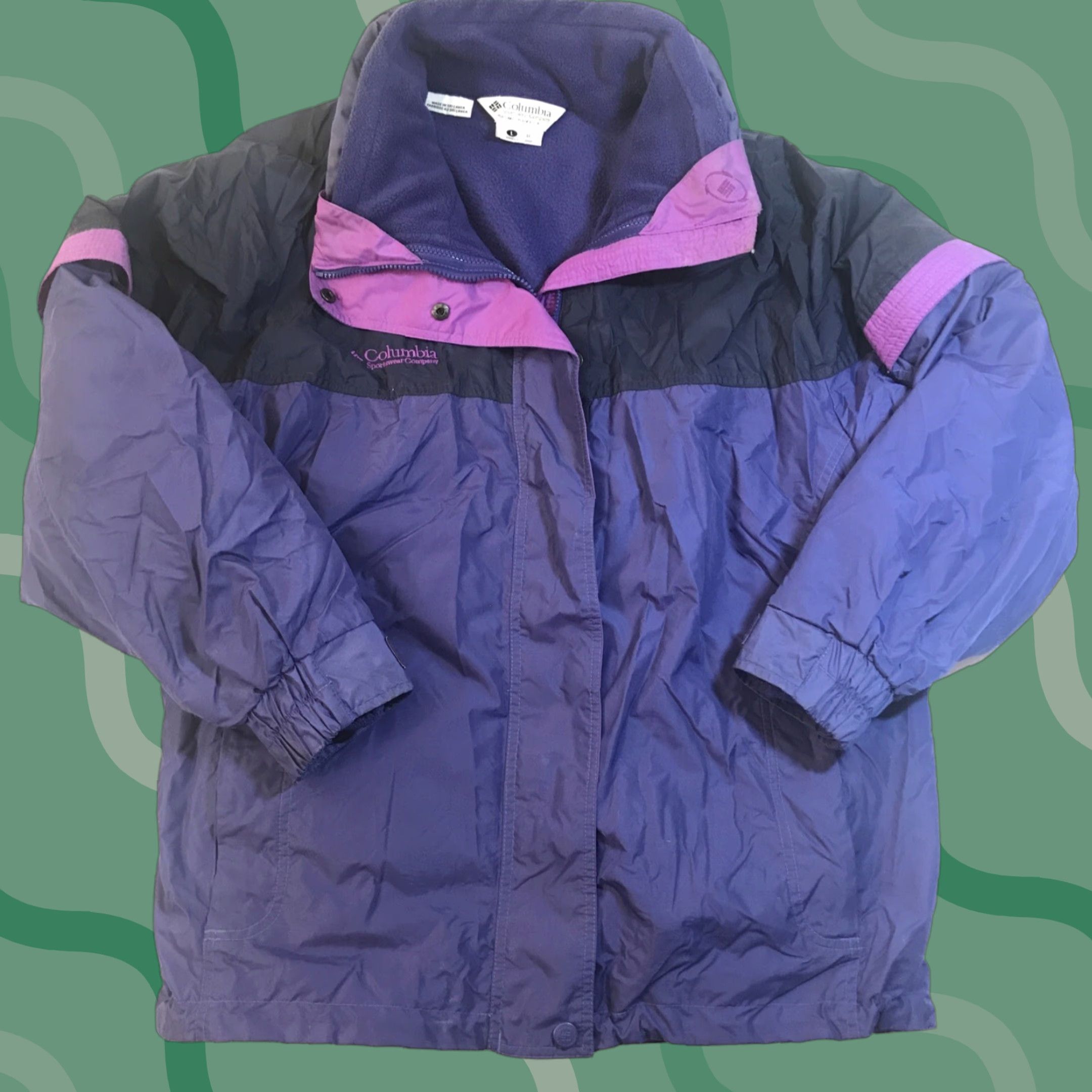 Vintage VINTAGE Columbia Women's Jacket Sz Large L Bugaboo Winter Ski 3 In 1 Purple Size L / US 10 / IT 46 - 1 Thumbnail