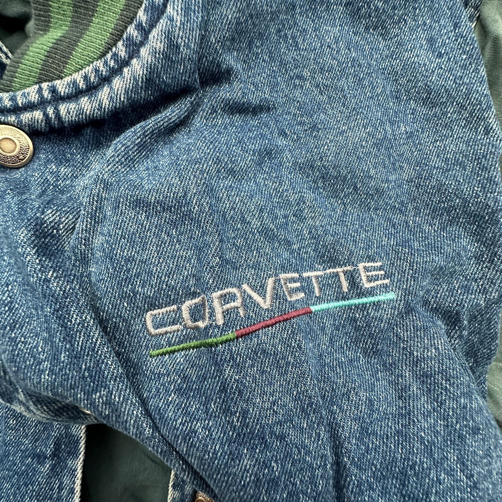Swingster VTG 90s Swingster Corvette Denim Jean Jacket Twill Varsity M Size US M / EU 48-50 / 2 - 9 Thumbnail
