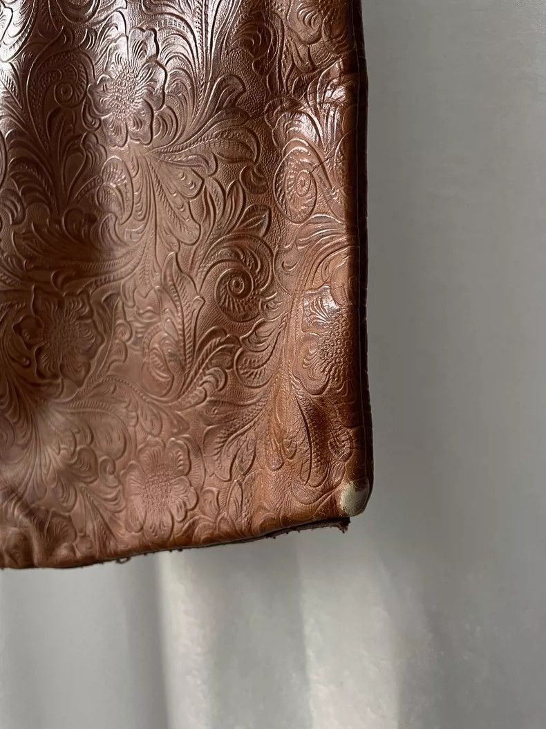 Comme des Garcons Comme des Garçons Medieval leather print tote tote in tan b Size ONE SIZE - 5 Thumbnail